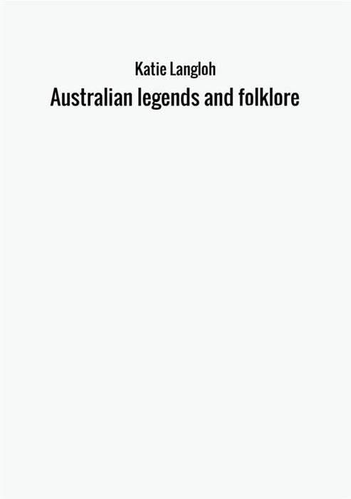 Australian legends and folklore