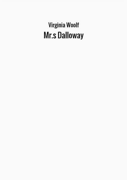 Mr.s Dalloway